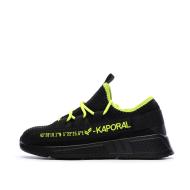 Baskets Noir/Jaune Homme Kaporal Dofino pas cher