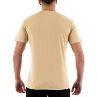 T-shirt Beige Homme Calvin Klein Jeans Embro Badge vue 2