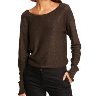 Pull Marron Brillant Femme Morgan Morika