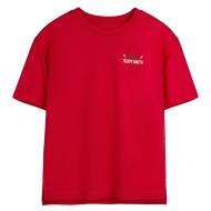 T-Shirt Rouge Garçon Teddy Smith Asha pas cher