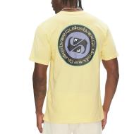 T-shirt Jaune Homme Quiksilver Circle Back vue 2