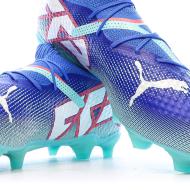 Chaussures de Foot Bleues Homme Puma Future 7 Pro FG/AG vue 7