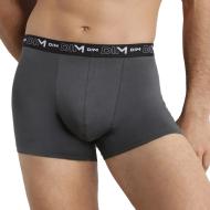 X3 Boxers Noir/Gris Homme Dim Coton Stretch vue 2