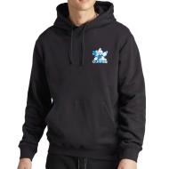 Sweat à Capuche Noir/Bleu Homme Adidas Cloud II8168 pas cher