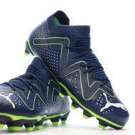 Chaussures de foot Marine/Jaune Enfant Puma Future Match FG vue 7