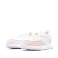 Basket Blanche/Rose Fille Bébé Adidas Retropy F2 El I vue 6