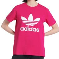 T-shirt Rose Femme Adidas Trefoil