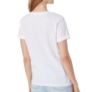 T-shirt Blanc Femme Guess Rol1981 vue 2