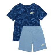 Ensemble Bleu Garçon Nike Leaf Dye Short pas cher