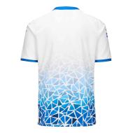 Barcelona Maillot Blanc/Bleu Garçon Kappa Kombat 2024 Alpine F1 vue 2