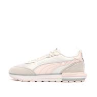 Baskets Blanc/Rose Femme Puma R22 pas cher