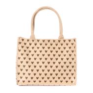 Beige/Brown Beach Bag Gérard Pasquier Love Photo of the Espace des Marques %store% store - view of %key%