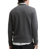 Pull Gris Foncé Homme Jack & Jones Stitch vue 2