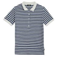 Women’s White/Navy TBS ADIALPOL Polo Shirt affordable