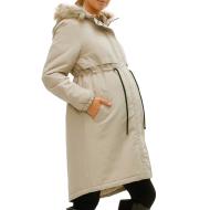 Parka Beige Femme Mamalicious Newjessi pas cher