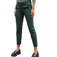 Pantalon Vert Foncé femme Freeman Porter Claudia Polyneo pas cher