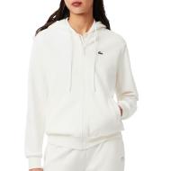 Sweat Blanc Femme LacosteSF5256 pas cher