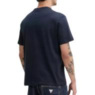 T-Shirt Marine Homme Guess M5RI74K8FQ4 vue 2
