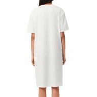 Robe Blanc Femme Lacoste Oversized EF2883 vue 2