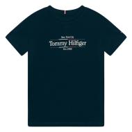 T-shirt Marine Garçon Tommy Hilfiger Icon pas cher