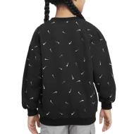 Sweat Noir Fille Nike Snack Pack vue 2