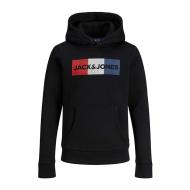 Sweat Noir Garçon Jack & Jones Ecorp pas cher