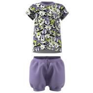 Adidas Girls’ Black/Purple Terry Cloth Set affordable