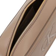 Sac à bandoulière Taupe Femme Calvin Klein Jeans Bold Ck Camera vue 3