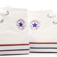 Baskets Blanches Garçon/Fille Converse Chuck Taylor All Star 7J253C vue 7