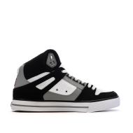 Weiße/schwarze Herren-Sneaker DC Shoes Pure High Ansicht 2