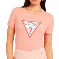 T-shirt Corail Femme Guess Original pas cher