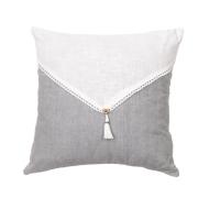 Coussin déhoussable Grise/Blanche Today Charme pas cher