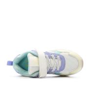 Baskets Blanc/Vert/Jaune Fille Le Coq Sportif Lsc Runner vue 4