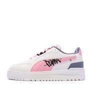 Baskets Blanc/Mauve/Rose Fille Puma Shuffle Downtown pas cher