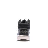 Baskets Noir Garçon Adidas Hoops 3.0 Mid vue 3