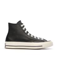 Baskets Noires Homme Converse Chuck 70 Leather vue 2