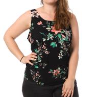 Débardeur Imprimé Noir Femme Vero Moda CURVE Tigers Eye