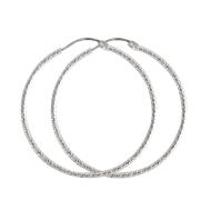 Boucles D'oreilles Créoles Argenté Clio Blue ORDIAM240 pas cher