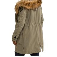 Parkas Kaki Femme Schott Army vue 2