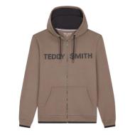 Sweat à capuche Zippé Marron Homme Teddy Smith Giclass Hoody