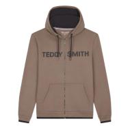 Sweat à capuche Zippé Marron Homme Teddy Smith Giclass Hoody pas cher