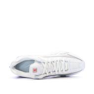 Baskets Blanches Homme Nike Shox R4 vue 4