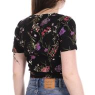 Blouse Noir à fleurs Femme Vero Moda Easy vue 2