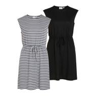 Lot X2 Robe Noir/Marine Vila Athena