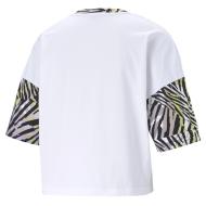 T-shirt Blanc/Zèbre Femme Puma Boyfriend vue 2