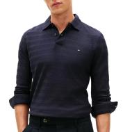 Jersey en espiga azul marino, Tommy Hilfiger Hombre barato