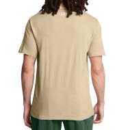 T-shirt Beige Homme Under Armour Left Chest vue 2