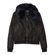 Blouson Noir Fille Teddy Smith Bruny pas cher