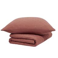 Couvre lit Terracotta + 2 Taies D'oreiller Today 260x240cm vue 2