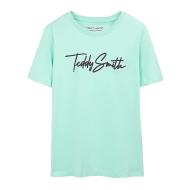 T-Shirt Vert Menthe Garçon Teddy Smith Evan